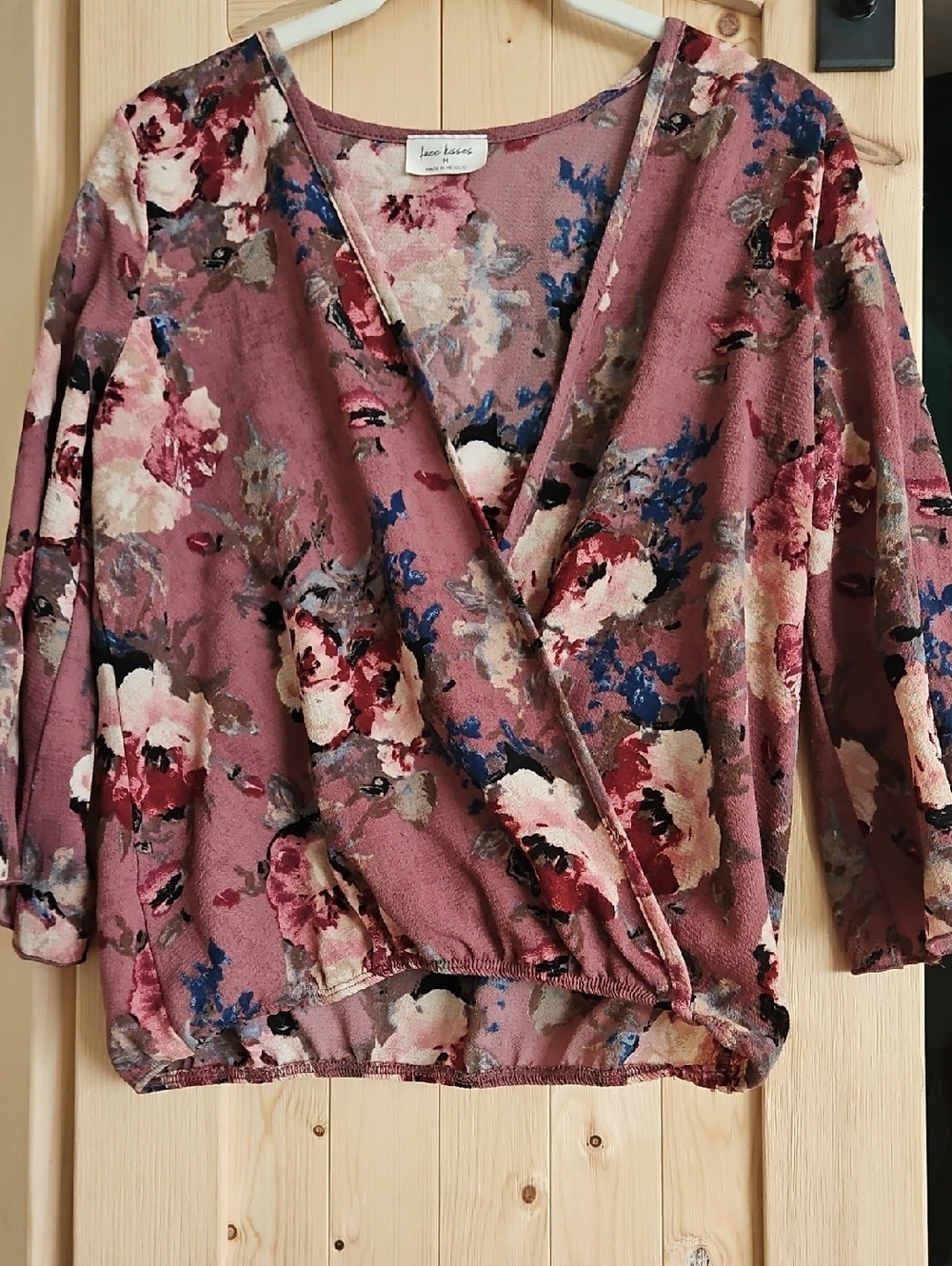 Dusty Rose Floral Blouse